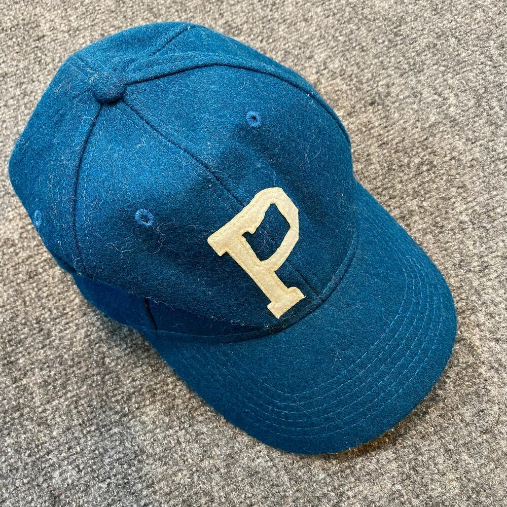 Portland Gear Acrylic Wool Blend Blue Baseball Cap Hat Adjustable Leather Strap